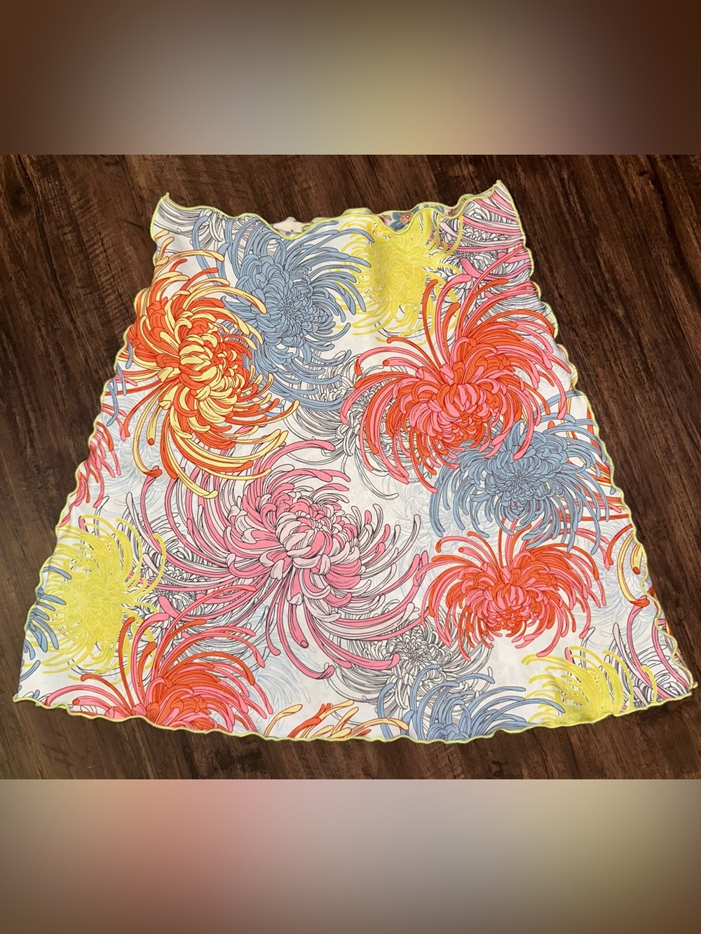 NEW Haystacks Switchstacks Bias Reversible Abstract/Floral Skirt USA MED MINT!